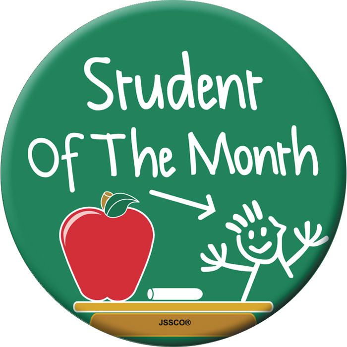 Student Of The Month Button - Jones School Supply